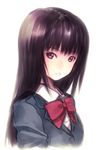  bad_id bad_pixiv_id black_eyes black_hair bow kimi_ni_todoke kiran kuronuma_sawako long_hair school_uniform solo 