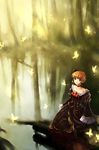  bad_id bad_pixiv_id beatrice blonde_hair blue_eyes bow bug butterfly choker dress insect pink_bow solo umineko_no_naku_koro_ni vienri 