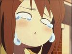  animated animated_gif brown_hair crying gif hirasawa_yui k-on! lowres moe tears 