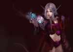  armor bad_id bad_pixiv_id blood_elf green_eyes long_hair mage midriff pink_hair pointy_ears solo warcraft world_of_warcraft yoru_(xueyinye) 