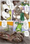  2014 anthro bear comic daigaijin dead death dialog english_text male mammal mantis master_mantis master_monkey monkey panda po primate text 