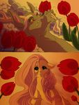  comic discord_(mlp) flower fluttershy_(mlp) friendship_is_magic horn my_little_pony tears thecuriousfool wings 