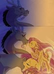  comic discord_(mlp) fluttershy_(mlp) flying friendship_is_magic horn kissing my_little_pony thecuriousfool wings 