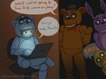  bonnie_(fnaf) chica_(fnaf) female five_nights_at_freddy&#039;s freddy_(fnaf) fursuit human machine male mammal mechanical mike_schmidt 