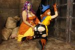  2girls asian ass breasts cameltoe chouzuki_maryou cosplay dragon_quest dragon_quest_iv large_breasts minea minea_(cosplay) multiple_girls orange_hair photo plump purple_hair square_enix 