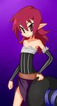  artist_request cosplay disgaea dragon&#039;s_crown dragon's_crown etna flat_chest hat looking_at_viewer nyanlathotep pointy_ears red_eyes red_hair solo witch_hat 