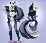 alex breasts canine female fox looking_at_viewer mammal model_sheet nude pussy sif solo standing 