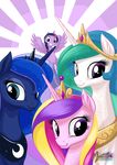  2014 crown equine female feral friendship_is_magic group horn horse mammal my_little_pony mysticalpha princess_cadance_(mlp) princess_celestia_(mlp) princess_luna_(mlp) smile twilight_sparkle_(mlp) winged_unicorn wings 