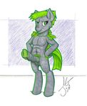  anthro balls crystals equine fiend_herd friendship_is_magic hair horse mammal my_little_pony nude original_character penis pubes wetsquirrel 
