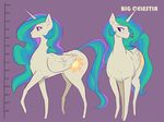  2014 cute cutie_mark equine female feral friendship_is_magic horn horse mammal my_little_pony nivrozs princess_celestia_(mlp) solo winged_unicorn wings 