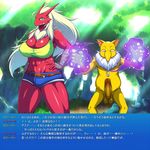  68 abs big_breasts blaziken breasts cleavage clothed clothing female hypno magic male nintendo penis pok&eacute;mon red_skin translation_request video_games yellow_skin 