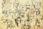  6+girls agasang closed_eyes crown everyone glasses gouda_toshirou hime_cut kanon_(umineko) kumasawa_chiyo long_hair multiple_boys multiple_girls nanjou_terumasa ronoue_genji sepia serious short_hair sketch tears umineko_no_naku_koro_ni ushiromiya_eva ushiromiya_george ushiromiya_hideyoshi ushiromiya_jessica ushiromiya_kinzou ushiromiya_krauss ushiromiya_kyrie ushiromiya_maria ushiromiya_natsuhi ushiromiya_rosa ushiromiya_rudolf 