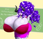  &lt;3 anthro big_breasts bovine breasts cattle cleavage clothed clothing female huge_breasts hyper hyper_breasts mammal smile solo wobbleblot_(artist) 