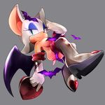  1girl artist_request bat breasts censored female furry gloves green_eyes lips mammal nude rouge_the_bat sega solo sonic_(series) sonic_the_hedgehog 