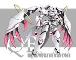  english floating full_body kyubey mahou_shoujo_madoka_magica mecha mechanization no_humans solo takamaru_(taka1220) two-tone_background 