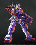  energy_gun gundam highres mecha mobile_suit_gundam no_humans oga_mecha realistic rx-78-2 science_fiction shield weapon 