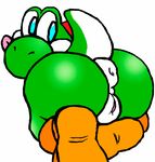  animated anus dinosaur female hindpaw looking_at_viewer looking_back mario_bros nintendo paws presenting puffy_anus pussy scalie tko-san tongue video_games yoshi 