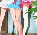  aino_megumi close-up happinesscharge_precure! haruyama_kazunori hikawa_iona legs lower_body multiple_girls out_of_frame panties precure shirayuki_hime skirt thighhighs underwear waist_down 