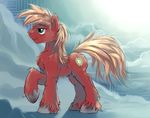  2014 big_macintosh_(mlp) blonde_hair cloud cutie_mark earth_pony equine fluffy freckles friendship_is_magic gsphere hair horse male mammal my_little_pony pony solo standing 