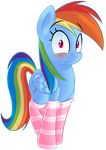  blush cute equine female friendship_is_magic horse invalid_tag january3rd mammal my_little_pony pegasis pony rainbow_dash_(mlp) socks 