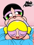  anal animated blush bubble butt buttercup eyes_closed female lesbian maximilo oral orgasm powerpuff_girls rimming tongue young 