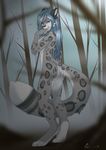  feline female leopard looking_at_viewer mammal nude rach_verity seductive snow_leopard solo standing 