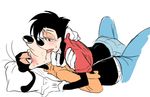  age_difference an_extremely_goofy_movie anthro canine disney dog duo father father_and_son gay goofy incest kissing male mammal max_goof natsu-nori parent plain_background son 