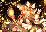  :d blonde_hair bow braid broom hair_bow hair_ribbon hat kirisame_marisa long_hair looking_at_viewer open_mouth ribbon single_braid sketch smile solo touhou witch_hat yellow_eyes yetworldview_kaze 