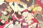  6+boys aburame_shino akamaru_(naruto) akimichi_chouji animal arm_warmers bandage bangs bike_shorts black_hair black_jacket blonde_hair blue_hair blunt_bangs breasts brown_hair crop_top dog double_bun eyebrows eyes_closed facial_mark fishnet_top fishnets flak_jacket forehead_protector goggles hair_ornament hairclip haruno_sakura headband headdress high_ponytail hood hyuuga_hinata hyuuga_neji inuzuka_kiba jacket lazy_cat long_hair long_ponytail long_sleeves lying midriff miniskirt multiple_boys multiple_girls nara_shikamaru naruto naruto_shippuuden on_back open_mouth pink_hair pink_skirt ponytail purple_shirt purple_skirt red_shirt rock_lee sai shirt short_hair shorts shorts_under_skirt skirt sleeping sleeveless sleeveless_shirt spiked_hair tenten uzumaki_naruto wide_sleeves yamanaka_ino 