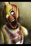  2014 animatronic avian bird blood chica_(fnaf) chicken creepy female five_nights_at_freddy&#039;s saruul123demon solo teeth 