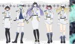  alternate_costume bad_id bad_pixiv_id baton black_legwear blonde_hair blue_eyes blue_hair boots brown_hair chain glasses gloves hat hirose_sumire kurage long_hair looking_at_viewer matano_seiko medal military military_uniform miyanaga_teru multiple_girls oohoshi_awai open_clothes open_mouth open_shirt pantyhose red_eyes red_hair saki saki_achiga-hen shibuya_takami shirt short_hair skirt thighhighs uniform 