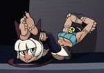  animal_ears cat_ears catgirl drjavi feline female headless hindpaw human looking_at_viewer mammal ms._fortune nomsar outside paws reclining skullgirls 