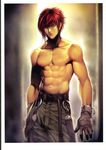  artbook belt character_request copyright_request gloves highres homare_(fool's_art) male_focus muscle red_hair scan shirtless solo 
