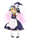  batako_(artist) blonde_hair braid hand_on_headwear hat kirisame_marisa short_hair solo star touhou witch_hat yellow_eyes 