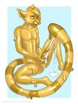  2014 anthro balls cum erection goo lemur male mammal masturbation nude open_mouth orgasm penis primate slime solo thewhitefalcon 