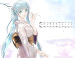  aqua_eyes aqua_hair branch character_name h016 hair_ornament hatsune_miku japanese_clothes kimono long_hair looking_at_viewer musical_note obi petals quarter_note sash sharp_sign solo spring_(season) staff_(music) treble_clef very_long_hair vocaloid wide_sleeves 