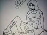  at breasts clothing female general: invalid_background invalid_color invalid_tag looking sketch smile tattoo viewer 