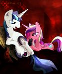  2014 abstract_background andaluce balls bed blue_eyes cutie_mark duo equine erection fellatio female friendship_is_magic fur hair horn horse lying male mammal my_little_pony nude open_mouth oral oral_sex penis pillow pony princess_cadance_(mlp) saliva sex shining_armor_(mlp) straight tongue tongue_out unicorn white_fur winged_unicorn wings 