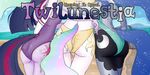  anthro anthrofied beach bikini butt equine featherdraws female friendship_is_magic hair mammal my_little_pony princess_celestia_(mlp) princess_luna_(mlp) seaside swimsuit twilight_sparkle_(mlp) wings 