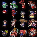  barefoot character_request kijin_seija lowres multiple_girls pixel_art touhou touhou_ningyougeki 