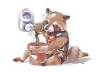  guardians_of_the_galaxy marvel no_humans plant potted_plant rocket_raccoon water watering_can 