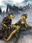  2014 after_sex anthro argonian armor bottomless clothed clothing cunnilingus dripping female grass half-dressed hi_res lizardlars male oral oral_sex orgasm outside pussy pussy_juice rocks scales scalie sex smile straight the_elder_scrolls the_elder_scrolls_v:_skyrim tree vaginal video_games 