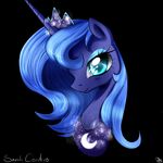  2014 daughter-of-fantasy equine female feral friendship_is_magic horn horse mammal my_little_pony princess_luna_(mlp) smile solo winged_unicorn wings 