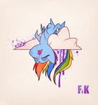  2014 cloud cutie_mark equine eyes_closed female fluttershythekind friendship_is_magic hair lying mammal multi-colored_hair my_little_pony on_back pegasus rainbow_dash_(mlp) rainbow_hair sleeping solo upside_down wings 