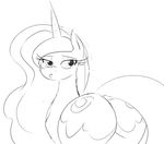  2014 big_butt butt equine female feral friendship_is_magic horn horse looking_at_viewer looking_back mammal my_little_pony princess_luna_(mlp) solo winged_unicorn wings zev 