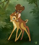  anal bambi bambi_(film) cervine deer disney duo fawnsmooch gay male mammal ronno 