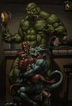  bdsm beralin big_penis bondage bound cum demon dinner dragon food gay invalid_color invalid_tag male master oral penis playing reptile scalie size size_difference slave sucking 