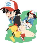  agemono anal anal_penetration ash_ketchum balls duo gay hat human interspecies male mammal nintendo penetration penis pikachu pok&eacute;mon pok&eacute;philia size_difference uncut video_games 