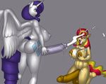 2014 absurd_res anthro anthrofied balls big_breasts blush breasts butt cum cum_on_breasts cum_on_face cumshot cutie_mark dickgirl dickgirl_on_dickgirl duo equestria_girls equine eyeshadow friendship_is_magic grey_background hair hi_res holding_breasts horn huge_balls huge_breasts huge_penis humanoid_penis hyper hyper_breasts hyper_penis intersex kneeling makeup mammal marauder6272 masturbation my_little_pony nipples nude one_eye_closed open_mouth orgasm penis plain_background rarity_(mlp) standing sunset_shimmer_(eg) tongue tongue_out unicorn vein winged_unicorn wings 
