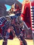  armor gunlance huge_weapon monster_hunter monster_hunter_mezeporta_kaitaku-ki rathalos_(armor) shield weapon 